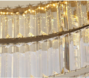 Round Crystal Ceiling Lights in Gold Colour