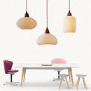 Vintage Nordic Ceramic White Pendant Light For Dining Room