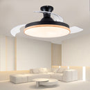 Simple Low Profile Bedroom Ceiling Fan With LED Light