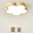 Wabi-Sabi Wood Flowers LED Ceiling Light For Bedroom