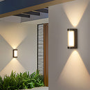 IP65 Black Up Down Outdoor Wall Lights for Front Door Garden Balcony Porch