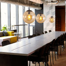 Nordic Simple Round Glass Kitchen Hanging Pendant Light