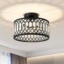 Set of 2 modern hallway crystal ceiling lights
