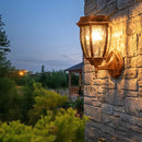 Dusk-to-Dawn Solar Outdoor Wall Lights for Garden Porch Entrance