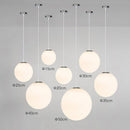Restaurant Simple Glass 1 Head Pendant Light