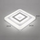 Modern Minimalism Square LED Flat Mounted Ceiling Light