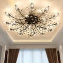 Classical Semi-flush Crystal Ceiling lights for Living Room