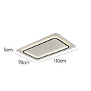 Simplistic Creative White Metal LED Bedroom Ceiling Light