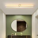 Industrial Minimalist Iron Living Room Double-Linear LED Ceiling Light