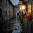 Dusk-to-Dawn Solar Outdoor Wall Lights for Garden Porch Entrance