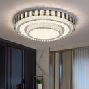 Modern LED Crystal Flush Mount Ceiling Lights Fixture for Dining Room Bedroom