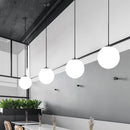 Restaurant Simple Glass 1 Head Pendant Light