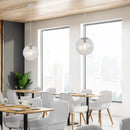Modern Globe Pendant Light Sphere Glass For Living Room Kitchen