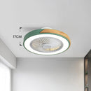 Modern Round Wood Ceiling Fans With LED Lights