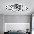 Modern Dimmable DC Motor LED Ceiling Fan with Light for Living Room Bedroom