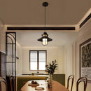 IP65 Waterproof Black Metal Cage Light Outdoor Pendant Lighting