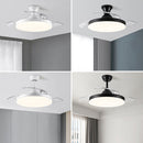 Simple Low Profile Bedroom Ceiling Fan With LED Light