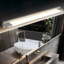 White Iron Simple Long LED Mirror Light