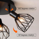 Industrial Adjustable Black Spotlight Ceiling Lights