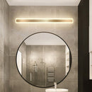 Gold Metal Modern Simple Long Mirror Bathroom Wall Lighting