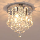 Crystal Chandelier Ceiling Light for Living Room in Silver