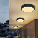 Outdoor Close to Ceiling LED Ceiling Lamp Waterproof in Black