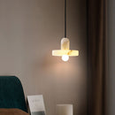 Simple White Marble Pendant Light For Living Room