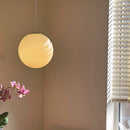 Art Deco Candy Pendant Light with Glass Shade