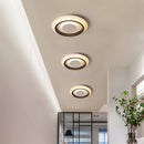 Geometric Iron Flush LED Ceiling Lights For Living Room