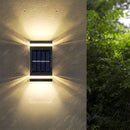 Solar Waterproof UP and Down Wall Lights Night to Dawn LED Solar Wall Lamps for Backyard Garden Garage