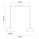 Orange Iron Simple Kitchen Pendant Light