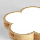 Wabi-Sabi Wood Flowers LED Ceiling Light For Bedroom