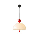 Modern Red Glass Simple Pendant Light For Living Room