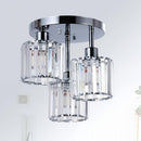 Crystal Semi Flush Ceiling Lights for Living Room, Hallway