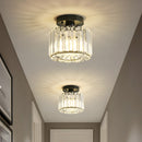 Crystal Semi Flush Mount Ceiling Light for Hallway 23cm E27