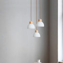 Creative Bowl-shaped Glass Bedroom Pendant Lamp Fixtures