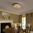 Modern Crystal Droplets Flush Crystal Ceiling Lights