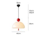 Modern Red Glass Simple Pendant Light For Living Room