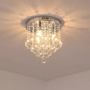 Crystal Chandelier Ceiling Light for Living Room in Silver