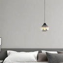 Modern Black Ribbed Glass Easy Fit Lamp Shade for Bedroom Living Room