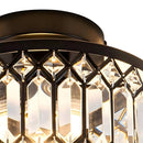 Contemporary semi flush mount crystal hall ceiling lights
