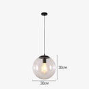 Nordic Simple Round Glass Kitchen Hanging Pendant Light