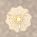 Luxurious Gold Glass Hallway Ceiling Light