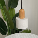 Simple White Stone Kitchen Pendant Lighting