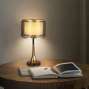 Modern Simple Fabric Gold Bedroom Mini Table Lamp