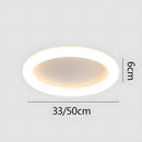 Minimalist Nordic White LED Ceiling Light For Living Room