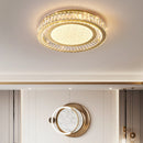 Luxury Crystal LED Ceiling Light Modern Round Chandelier for Living Room