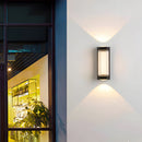 LED Waterproof Up and Down Black Outdoor Wall Lighting