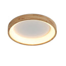 Disc Wood Minimalist LED Ceiling Light For Bedroom