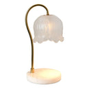 Modern Flower Shape Glass Warming Candle Lamp